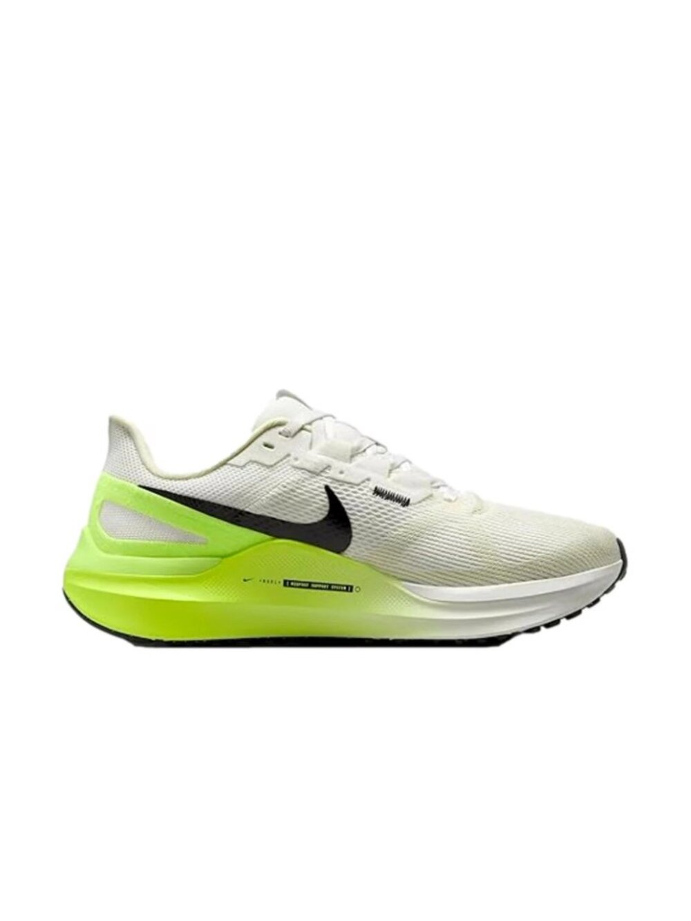 Nike Structure 25 Road Running Shoes DJ7884-111 White/Volt Women's US 8.5 - Picture 4 of 4